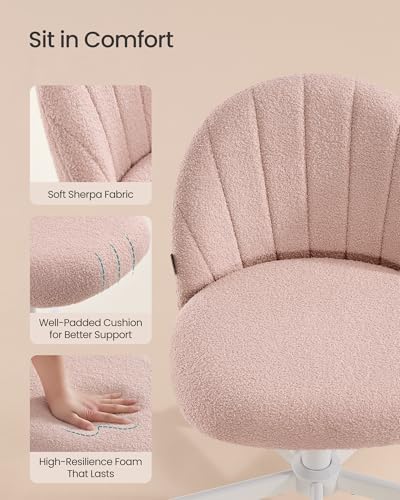 SONGMICS Office Chair, Swivel Makeup Vanity Desk Chair - Image 6