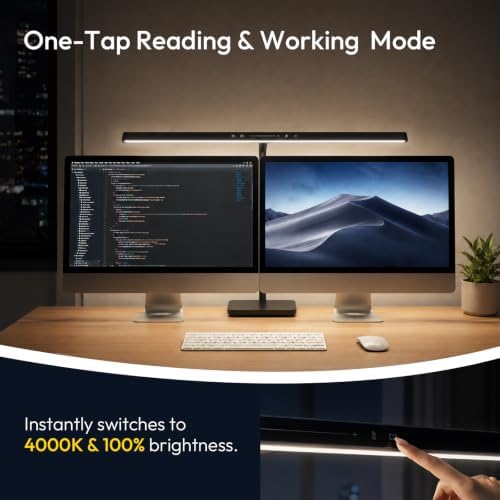 LED Desk Lamp for Home Office,Eye-Caring 18W Touch Desk Light,Black - Image 6