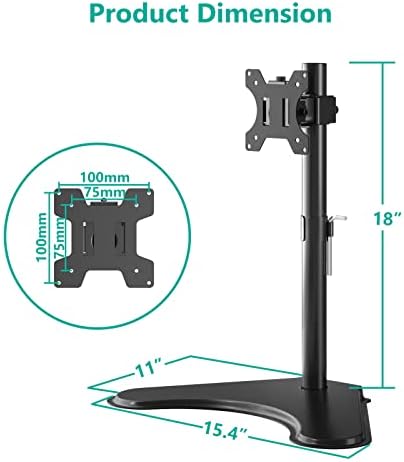 WALI Freestanding Vesa Monitor Stand for 13-32 inch Screens, up to 22 lbs - Image 6