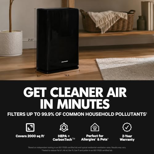 PuroAir 400 HEPA Air Purifiers for Home Large Room Pets Filter 2,000 Ft² - Image 2
