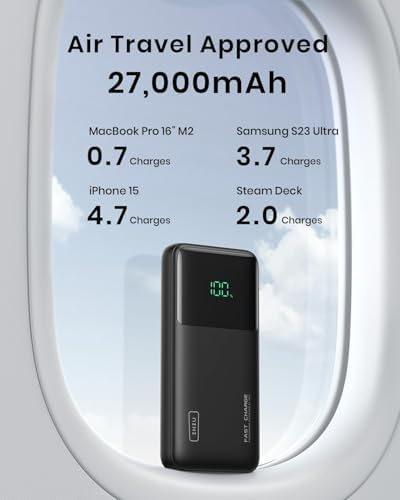 INIU Laptop Power Bank, Compact 27000mAh 140W Fast Charging Battery Pack - Image 4