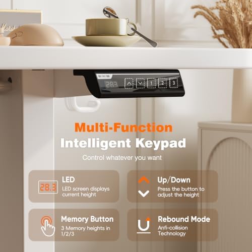 Monomi 79" Large Electric Standing Desk,Height Adjustable for Two-Person - Image 4