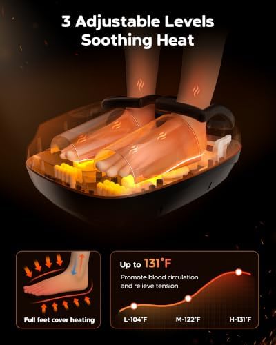 EaseZen Foot Massager with Heat for Neuropathy Plantar Fasciitis Relief - Image 5