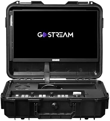 Osee GoStream Deck All in One Pro Live Streaming Multi Camera Video Mixer Switcher Recorder Player Kit 4 HDMI in USB-C I/O with 14 Inch Monitor Built-in DC-to-Type C Cable by osee