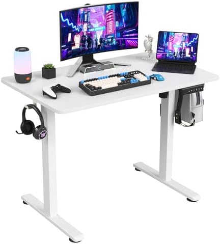 STARY Electric Standing Desk Adjustable Height Sit Stand Home Office Desk with Splice Board by STARYHavenLiving