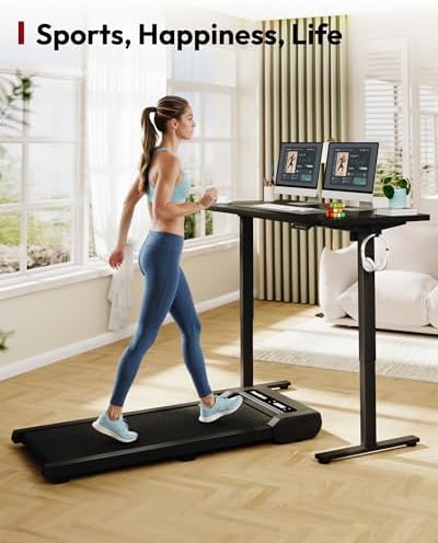 SANODESK One-Piece 1'' Thick Height Adjustable Standing Desk 55''x28'' - Image 5