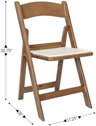 Flash Furniture Hercules Resin Indoor/Outdoor Event Chair, Chestnut, 2-Pack - Image 3