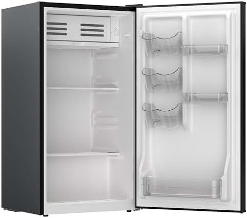 Frigidaire Refrigerator-Retro Mini Fridge Energy Saving-Adjustable Thermostat Control- Ideal for Dorm, Office, RV, Garage, Apartment 3.1 Cu Ft, ONYX - Image 3
