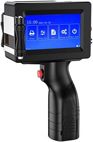Handheld Printer Portable 1580P1 with 4.3 Inch Touch Screen Quick-Drying Handheld Inkjet Printer Printing Height 0.08-0.5" Barcode/Label/Logo/QRCode/Date/Batch Number/Barcode by TIKTONER