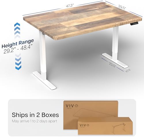VIVO Reclaimed Wood 48 x 30 in Standing Desk, DESK-KIT-1W5P - Image 3
