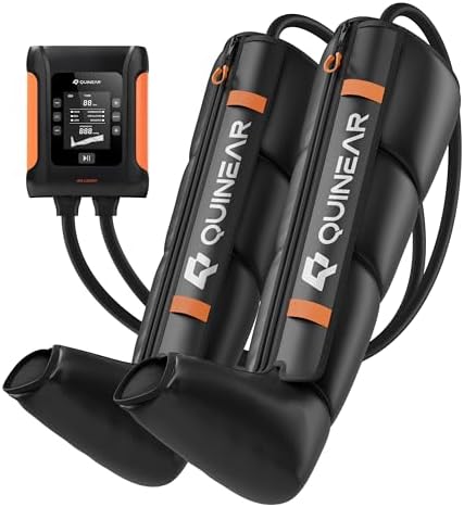 QUINEAR Professional Leg Recovery System, Cordless Air Compression Boots with Sequential Compression, Leg and Foot Massager, Fast Recovery Therapy for Athletes, FSA-HSA Eligible (Small) by QUINEAR