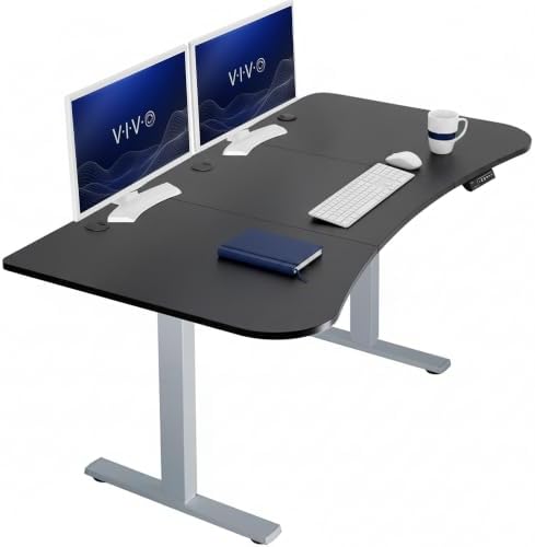 VIVO Black 63 x 32 in Standing Desk, DESK-KIT-1G1B by VIVO