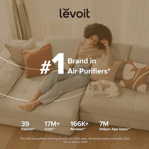 Levoit Air Purifiers for Home Bedroom Dorm Room, Small Quiet Air Purifiers, Core Mini-P (Pack of 6) - Image 6