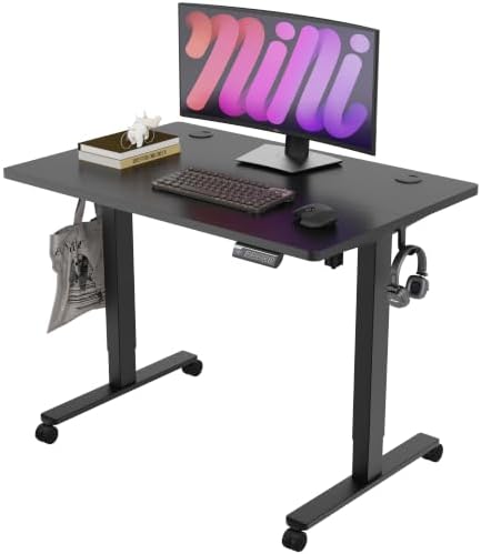 Monomi 39.4" Electric Standing Desk, Height Adjustable sit Stand up,Black by MONOMI