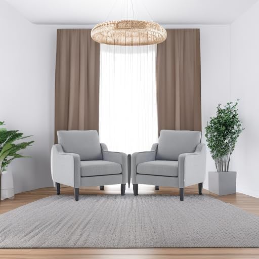 VINGLI Accent Chairs Set of 2, Modern Traditional Armchair for Living Room - Image 6