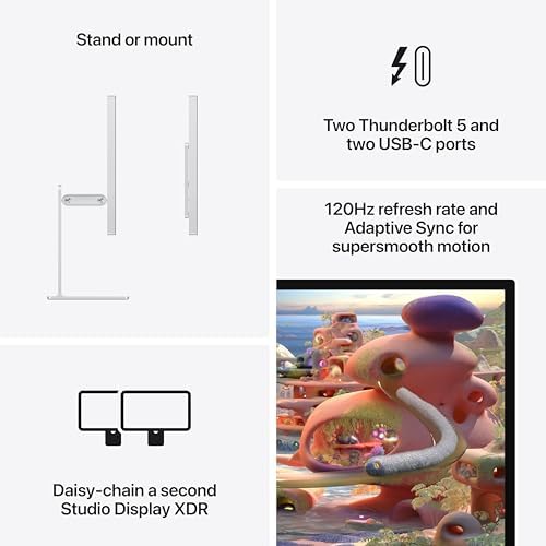 Apple Studio Display XDR: Nano-Texture Glass, Tilt- and Height-Adjustable Stand with AppleCare+ (3 years) - Image 5