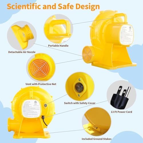 WELLFUNTIME Multi‑Purpose Portable Electric Air Blower (0.87HP 650W) - Image 4