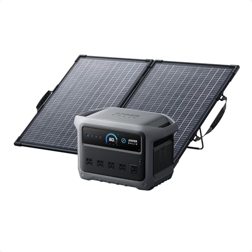 Anker SOLIX C1000 Gen 2 Portable Power Station with 100W Solar Panel by Anker