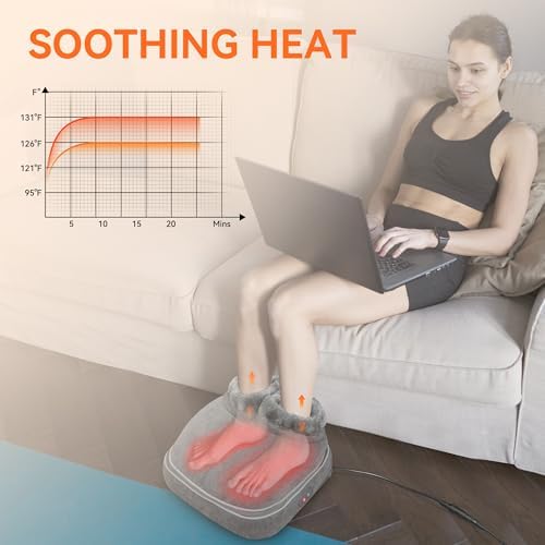 Snailax Shiatsu Foot Massager with Heat, Deep Kneading Foot Warmer, Size 13 - Image 4