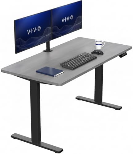 VIVO Dark Gray 55 x 28 in Standing Desk, DESK-KIT-1B55G by VIVO