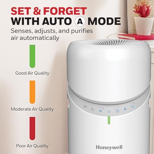 Honeywell Allergen Plus 3-in-1 HEPA Fan Air Purifier, Circulator, White - Image 5