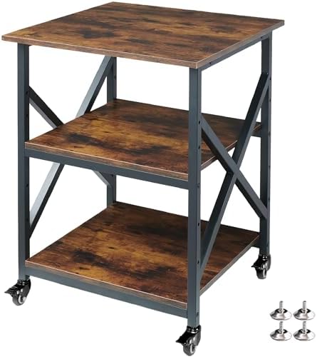 Fannova 23.6"x23.6" Large Printer Stand, 3 Tier Square Table for 3D Printer by Fannova