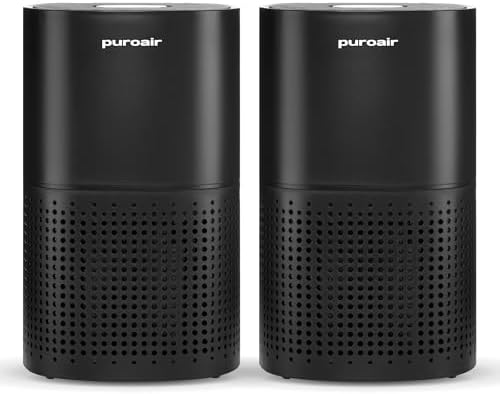 PuroAir 240 HEPA Air Purifiers for Home Pets Bedroom - 1,000 Ft² (2PK) by PuroAir
