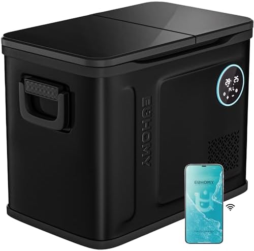 EUHOMY 48QT 12 Volt Refrigerator,Dual Zone -4℉~68℉ Portable Freezer for Car by EUHOMY