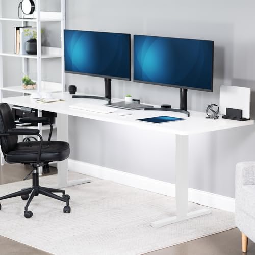 VIVO White 83 x 30 in Standing Desk, DESK-KIT-2W8W - Image 2
