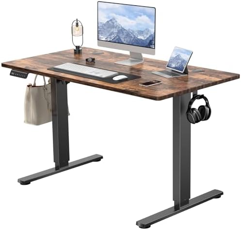 DUMOS 41.5 Inch Electric Standing Desk, Adjustable Height, Memory Desk by DumosLifestyle