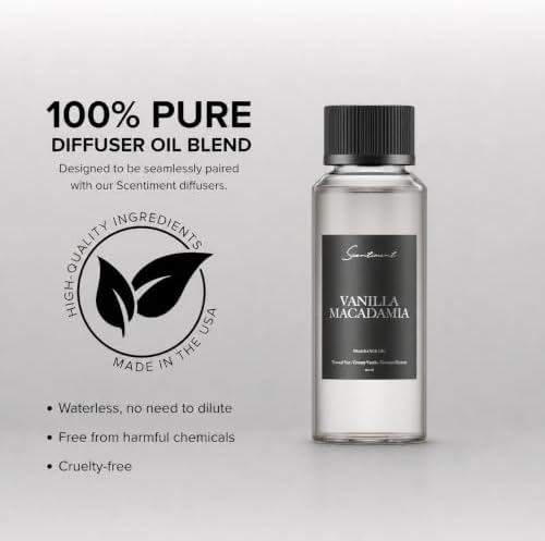 Scentiment Vanilla Macadamia Diffuser Oil - Hotel Scent -4.06 fl oz(120 mL) - Image 4