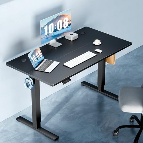 DUMOS 55 Inch Electric Standing Desk, Memory Adjustable Home Office Desk - Image 2