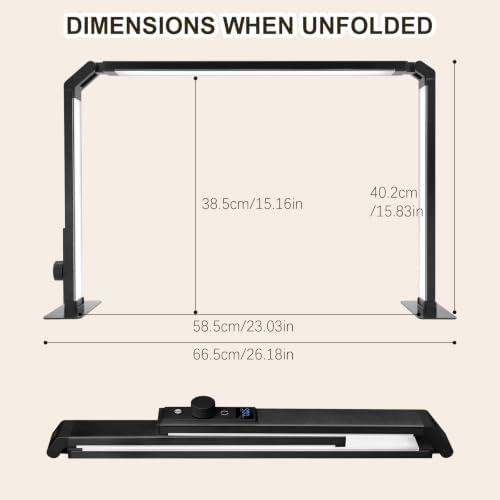 Half Moon Light for Nail Tech, 560 LEDs Professional Nail Desk Lamp - Image 6