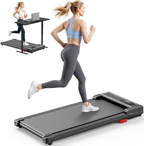 Walking Pad Treadmill for Home - Under Desk Treadmills Mini Portable Walking Running Machine Slim Compact Small Lightweight by Unknown