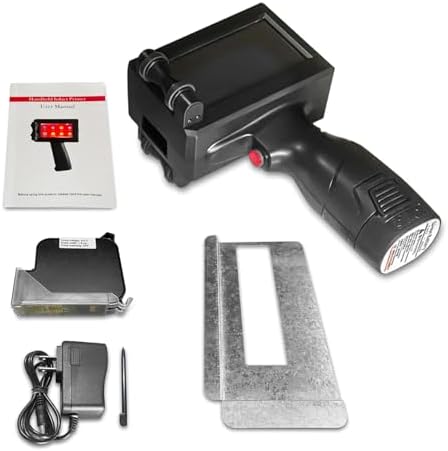 Handheld Inkjet Printer Printing Height 0.08-0.5Inch Handheld Printer Gun for Batch Code Date Time Lot Number Print on Many Materials, Inkjet Coder with 42ml Black Fast Dry Ink Cartridge - Image 6