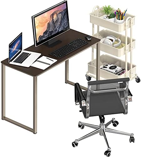 SHW Mission 32-Inch Home Office Computer Desk, Espresso - Image 5