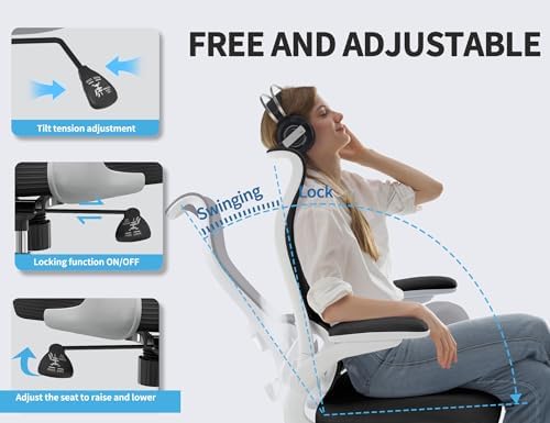 TRALT Office Chair Ergonomic Desk Chair - Gaming Chair with Lumbar Support - Image 6