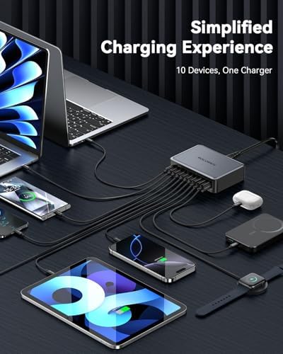Rocoren 480W GaN 10‑Port Charging Station, PD 100W Fast USB‑C Charger Hub - Image 5
