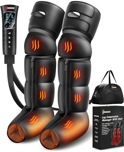 Leg Massager with Heat, Compression Boots for Circulation and Pain Relief by YINGGG