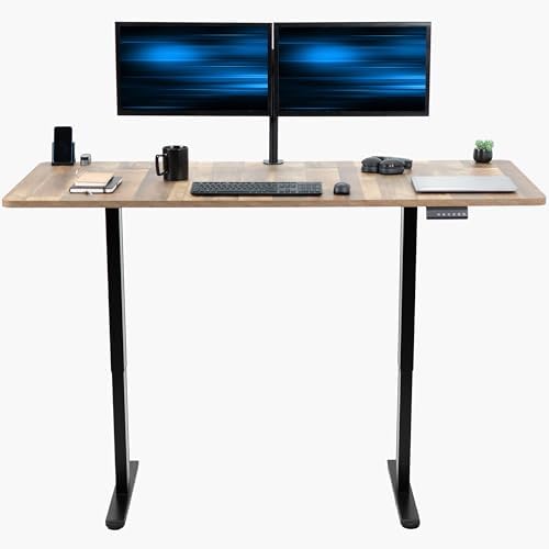 VIVO Reclaimed Wood 71 x 30 in Standing Desk, DESK-KIT-E2B7P by VIVO