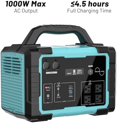 1000W Portable Power Station 1024Wh LiFePO4 for Outdoor & Home - Image 2