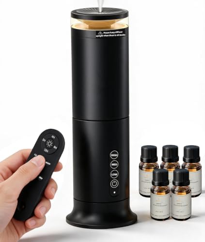 Waterless Cold Air Diffuser Remote Adjustable Mist for Large Rooms by Willgoon
