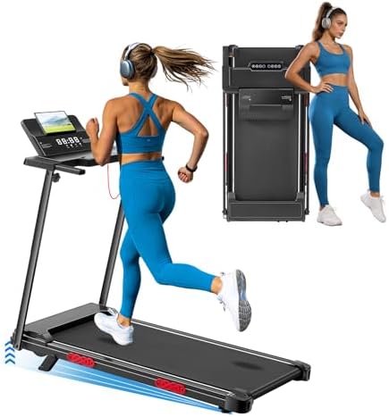 Compact Walking Pad Treadmill with Handle Bar and Incline for Home, 2026 Upgrade Portable Walking Treadmill with Handles, 3.0HP Walking Pad for Exercising, 0.6-7.6MPH, 350LBS by SUOUER