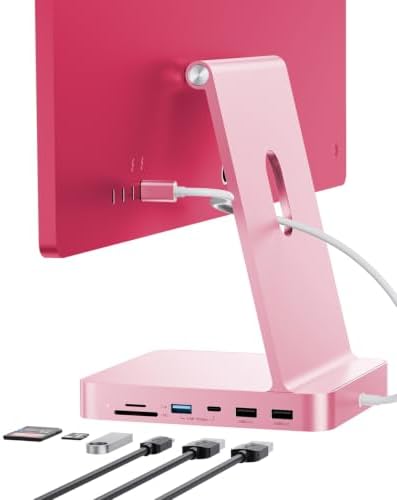 USB C HUB for iMac 24 inch 2024 M4 with M.2 4TB SSD NVMe Enclosure by PULWTOP