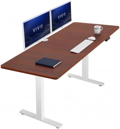 VIVO Dark Walnut 71 x 30 in Standing Desk, DESK-KIT-1W7D by VIVO