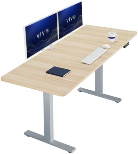 VIVO Light Wood 71 x 30 in Standing Desk, DESK-KIT-1G7C by VIVO