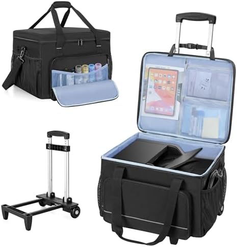 Yarwo Rolling Printer Case Compatible for Brother/HP Wireless Laser Printer by Yarwo