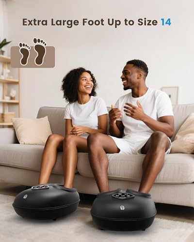 COMFIER Foot Massager with Heat & Compression, Deep Kneading & Rolling Massage for Tired Feet, Fits Up to Size 14, Adjustable Intensity, Spa-Like Relaxation Gift for Mom, Mothers Day - Image 6