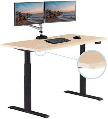 Vari ComfortEdge Electric Standing Desk – 60x30 – Light Wood/Black - Image 3