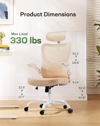 Marsail Ergonomic Office Chair with 3D Armrests, Pack of 3 - Image 2